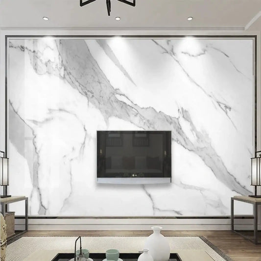 Jazz White Marble Wallpaper Wall Mural Home Decor
