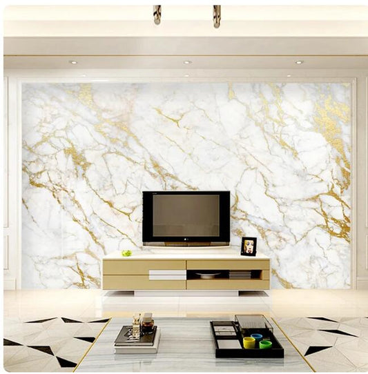 Golden Marble Wallpaper Marble Wall Mural Home Decor