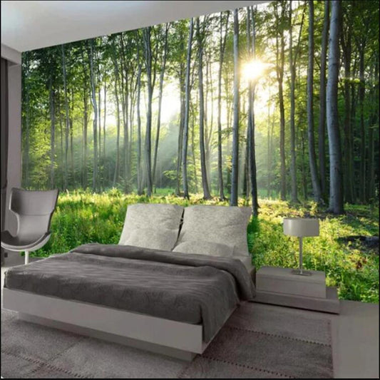Green Forest Nature Landscape Wallpaper Wall Mural