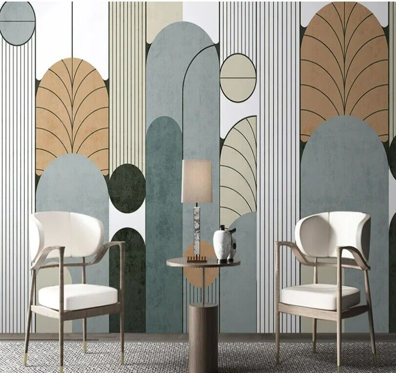 Modern Minimalist Light Luxury Geometric Lines Wallpaper Wall Mural