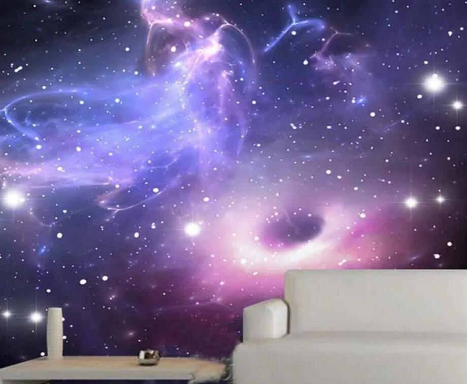 Abstract Universe Stars Galaxy Clouds Wall Mural Wallpaper