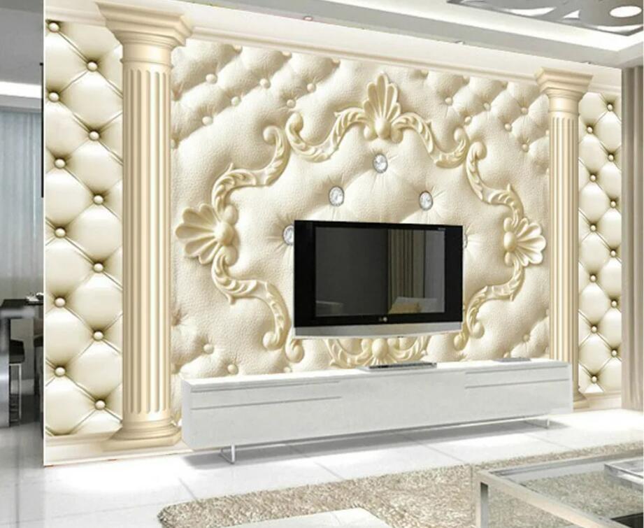 3D Column Decorative Wallpaper Wall Mural Home Decor
