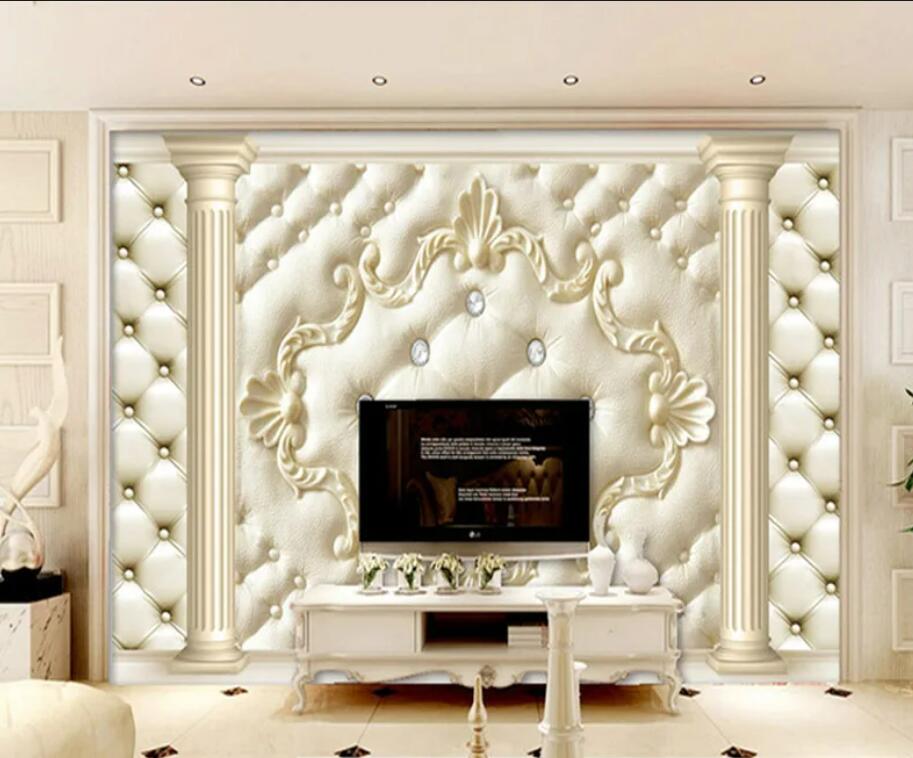3D Column Decorative Wallpaper Wall Mural Home Decor