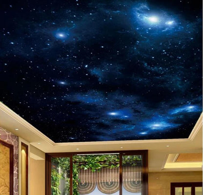 Beautiful Starry Sky Ceiling Wallpaper Wall Mural Home Decor