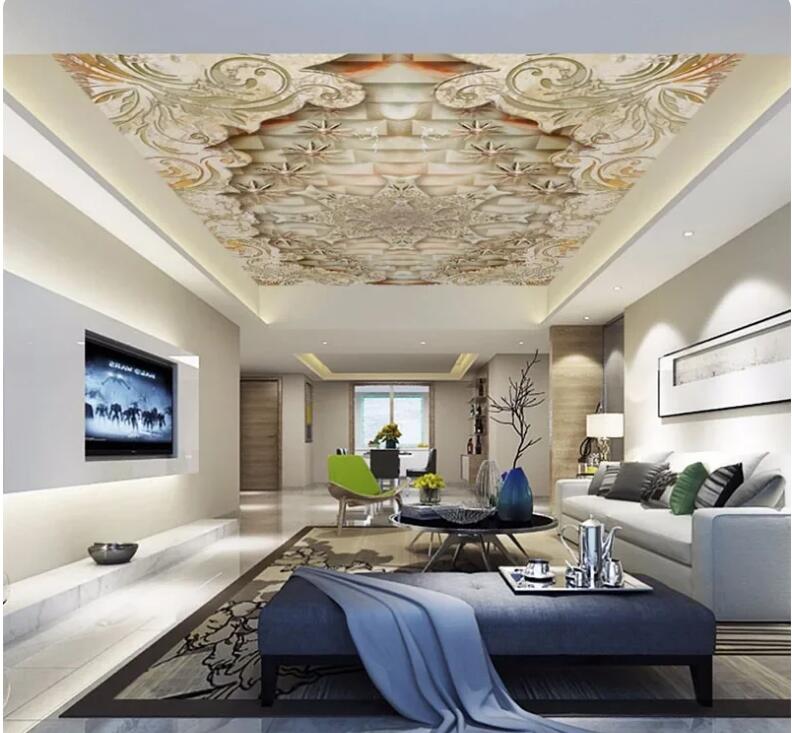 Luxury Marble Ceiling Wallpaper Wall Mural