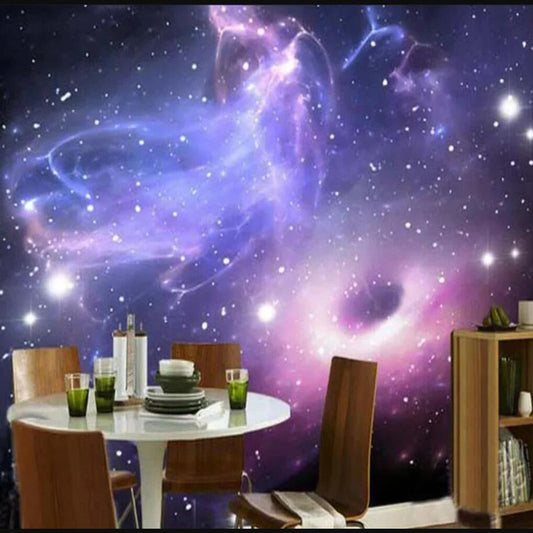 Abstract Universe Stars Galaxy Clouds Wall Mural Wallpaper