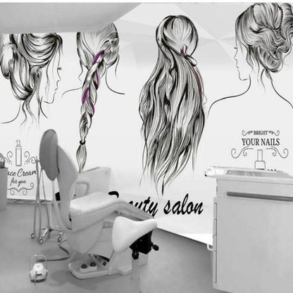 Beauty Salon Barber Shop Wallpaper Wall Mural