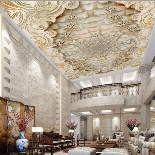 Luxury Marble Ceiling Wallpaper Wall Mural