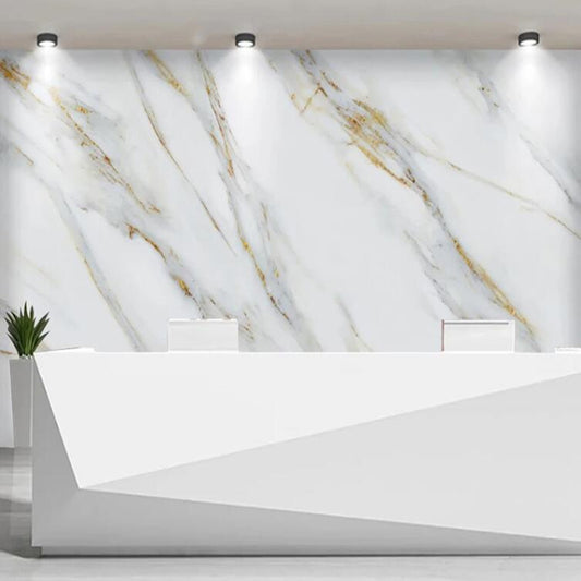 Modern Jazz White Marble Wallpaper Wall Mural