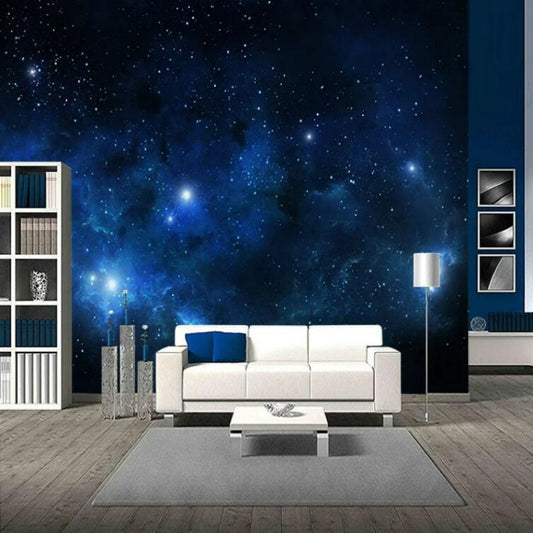 Abstract Universe Earth and Planet Sky Clouds Wall Mural Wallpaper Home Decor