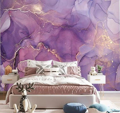 Luxurious Abstract Stone Marble Marble Wall Mural Wallpaper Home Decor