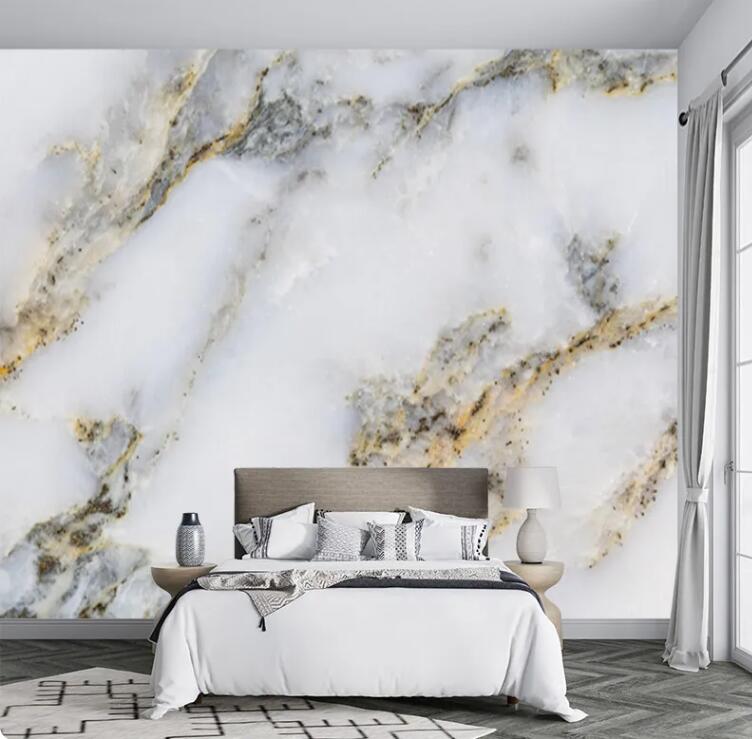 Golden Thread Marble Pattern Wallpaper Wall Mural