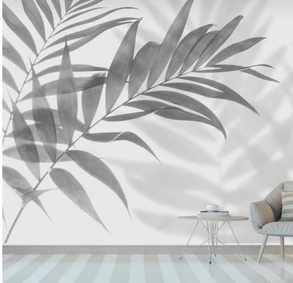 Tropical Plant Leaves Wall Mural Wallpaper Home Decor