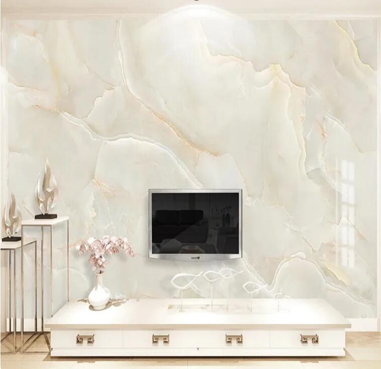 Beige Marble Pattern Wallpaper Wall Mural Home Decor