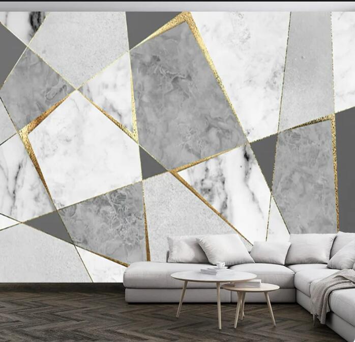 Grey Marble Wallpaper Wall Mural Home Decor