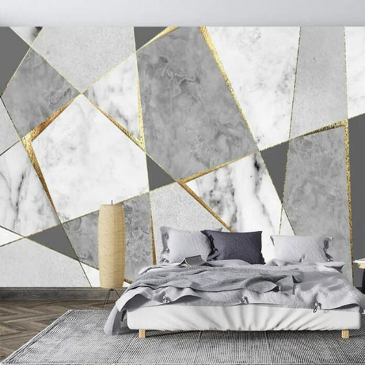 Grey Marble Wallpaper Wall Mural Home Decor