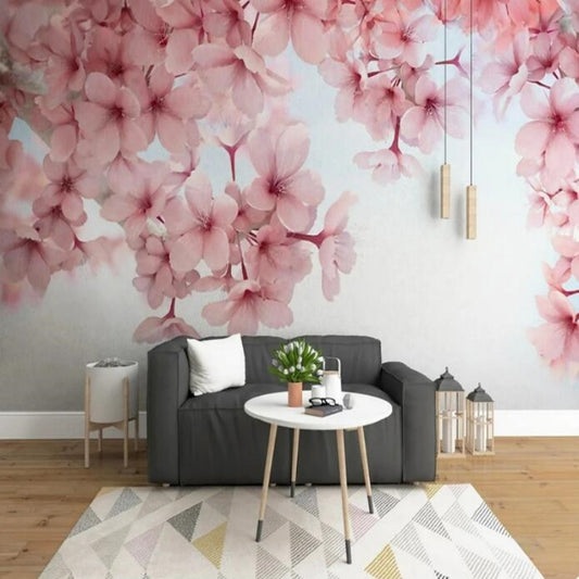 Cherry Blossom Pink Flower Wallpaper Wall Mural Home Decor