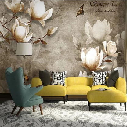 Magnolia Flowers Wallpaper Wall Mural Home Decor