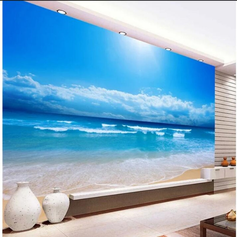 Sea View Waves Nature Wallpaper Wall Mural Wallpaper Wall Mural