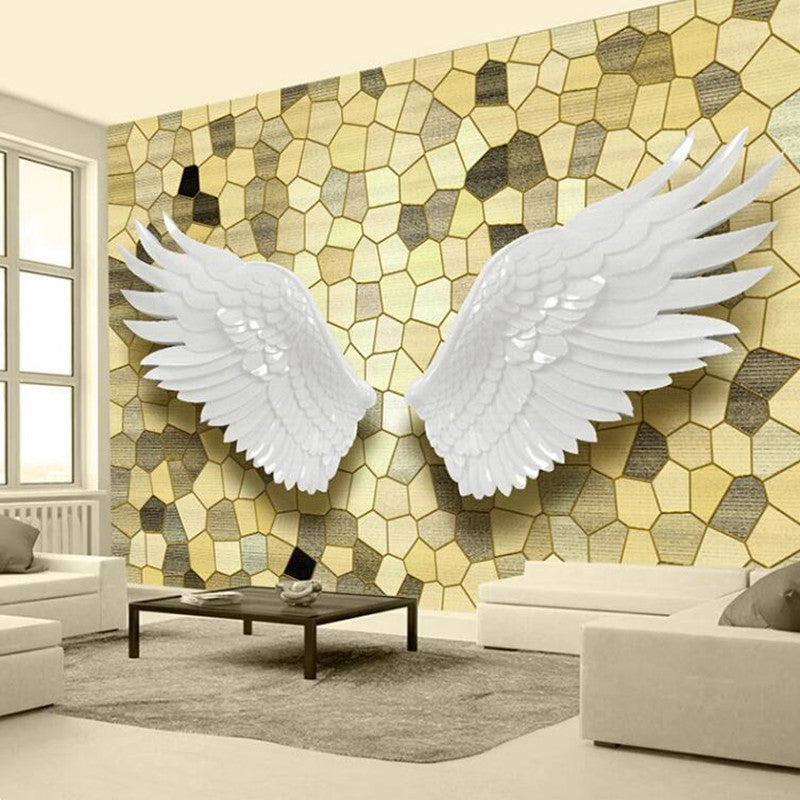 Creative Angel Wings Mosaic Wallpaper Wall Mural
