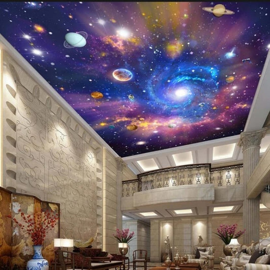 Star Universe Galaxy Ceiling Wallpaper Wall Mural Home Decor