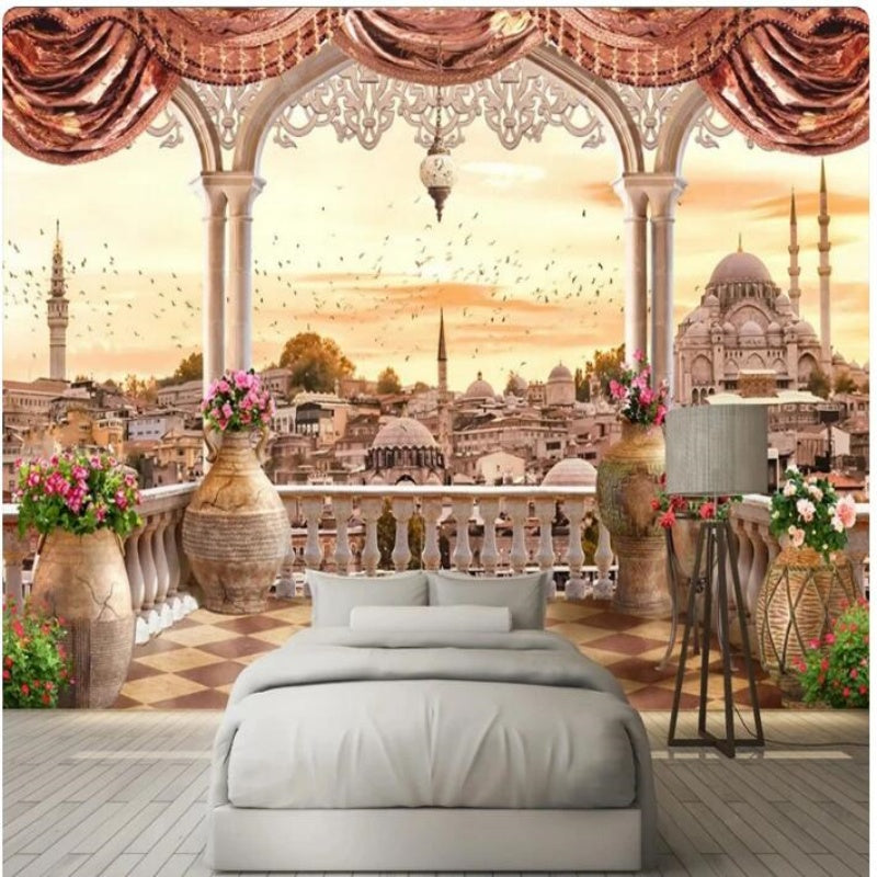 3D Turkey City Landscape Building Wallpaper Wall Mural Home Decor