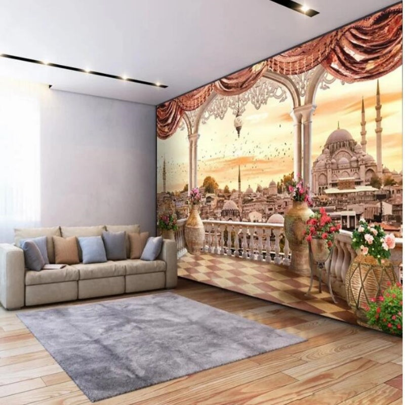 3D Turkey City Landscape Building Wallpaper Wall Mural Home Decor