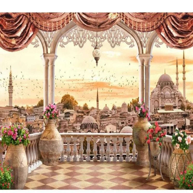 3D Turkey City Landscape Building Wallpaper Wall Mural Home Decor