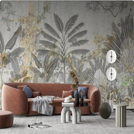 Tropical Rainforest Plants Wallpaper Wall Mural Home Decor