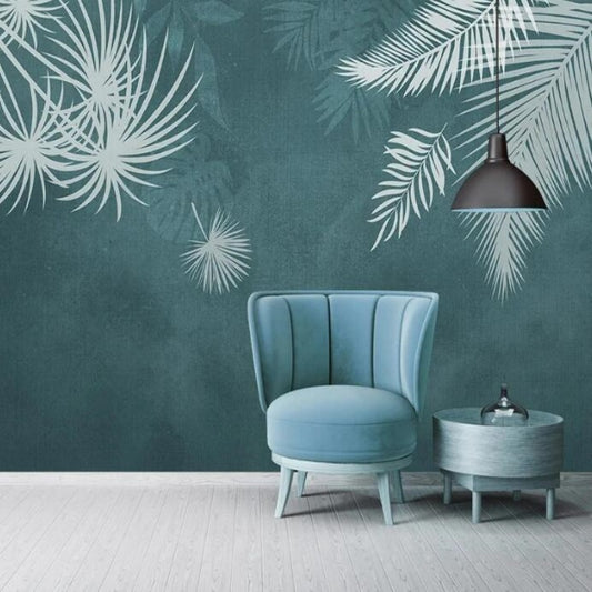 Tropical Plant Leaves Wallpaper Wall Mural Home Decor