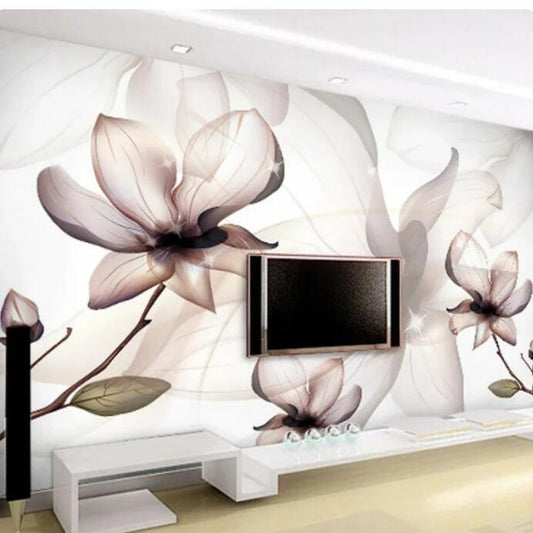 Magnolia Flower Wallpaper Wall Mural Home Decor