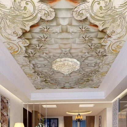 Luxury Marble Ceiling Wallpaper Wall Mural Home Decor