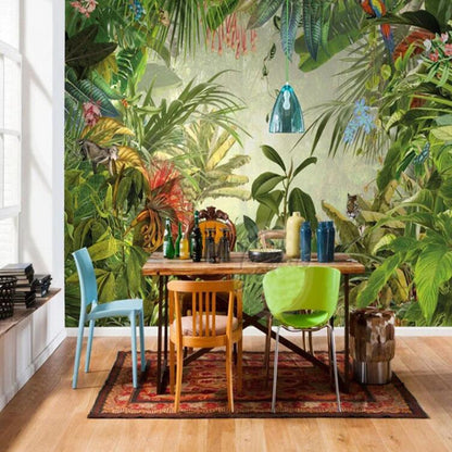 Southeast Asia Style Tropical Rain Forest Wallpaper Wall Mural