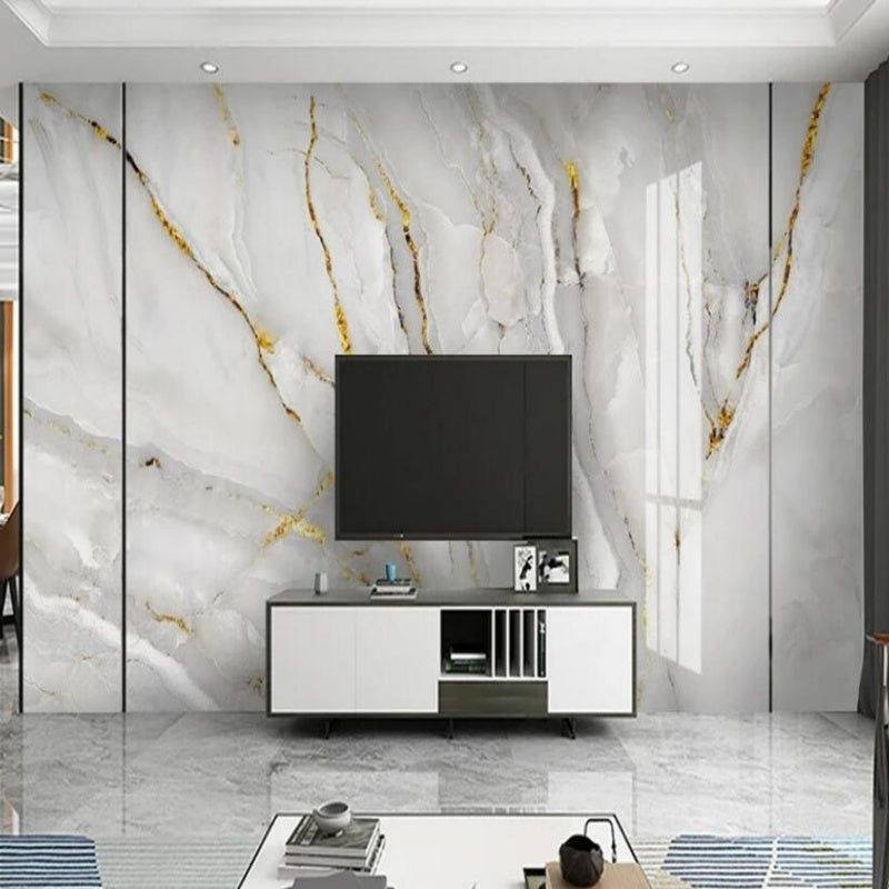 Modern Light Luxury Golden Marble Wallpaper Wall Mural Home Decor