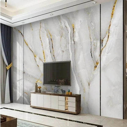 Modern Light Luxury Golden Marble Wallpaper Wall Mural Home Decor