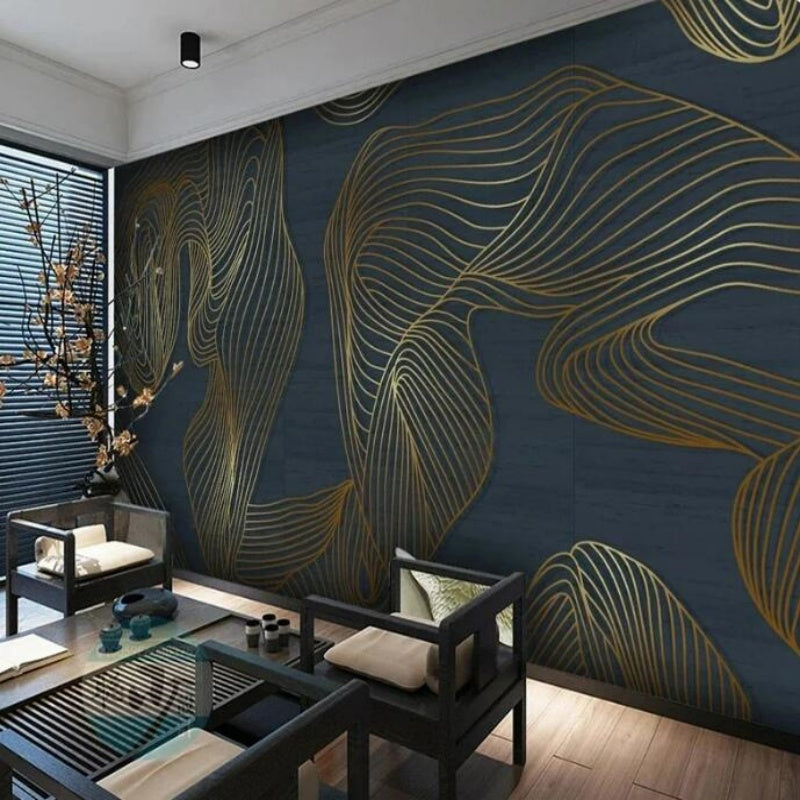 Abstract Lines Wallpaper Wall Mural Home Decor
