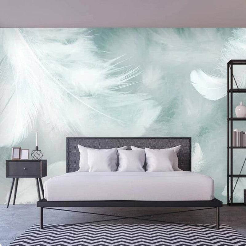 Watercolor Feathers Wallpaper Wall Mural Wall Decor