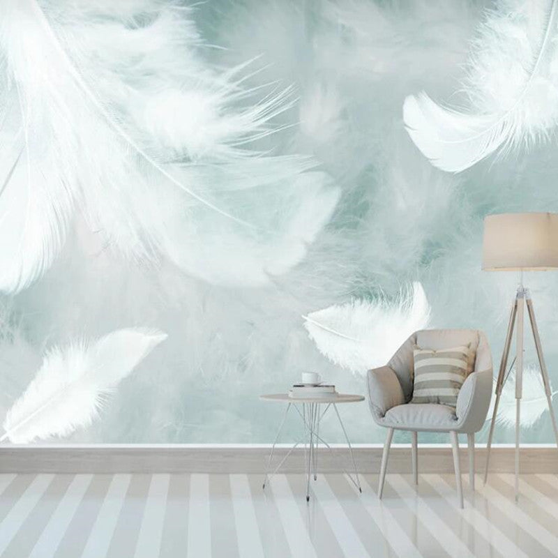 Watercolor Feathers Wallpaper Wall Mural Wall Decor