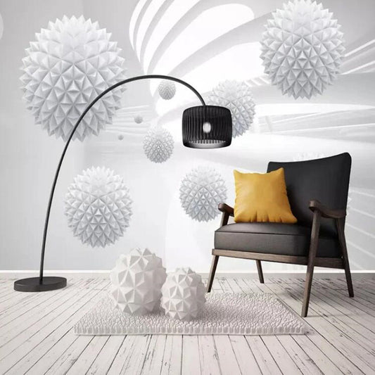 3D Solid Ball Geometric Space Modern Art Wallpaper Wall Mural