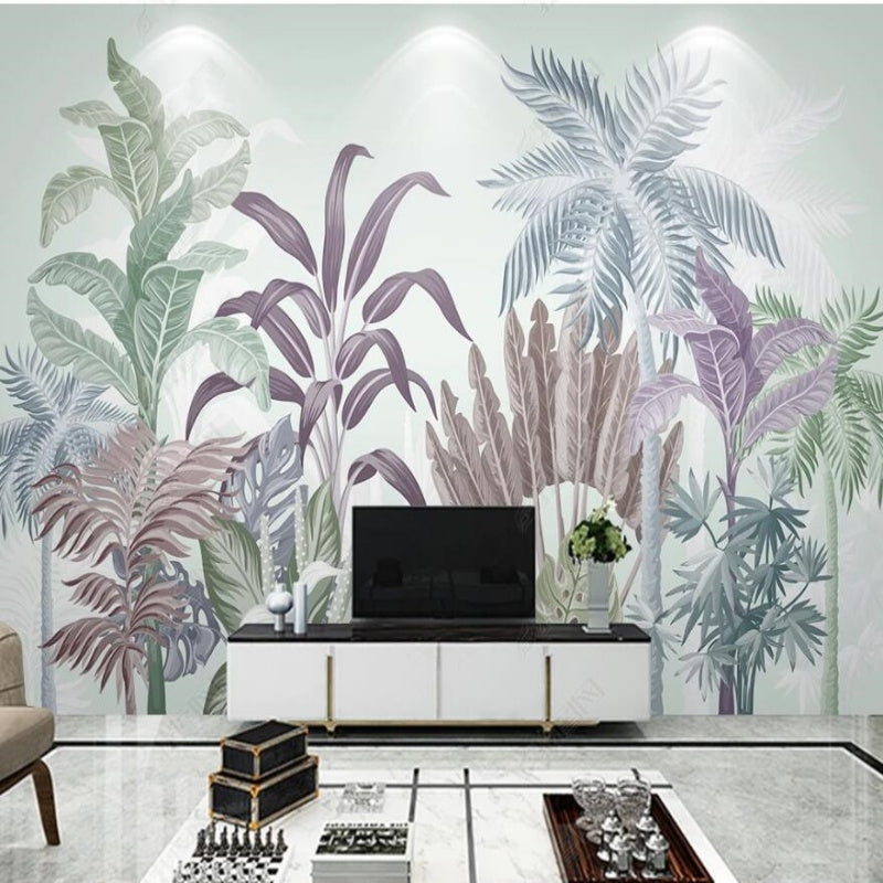 Tropical Plants Wallpaper Wall Mural Home Decor