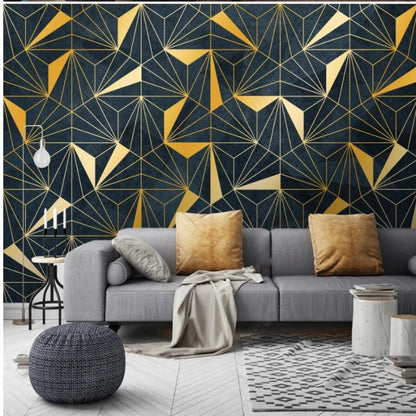 Abstract Luxury Geometry Wallpaper Wall Mural Home Decor