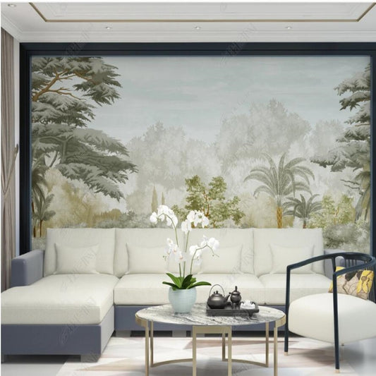 Tropical Rainforest Plants and Trees Jungle Wallpaper Wall Mural Home Decor