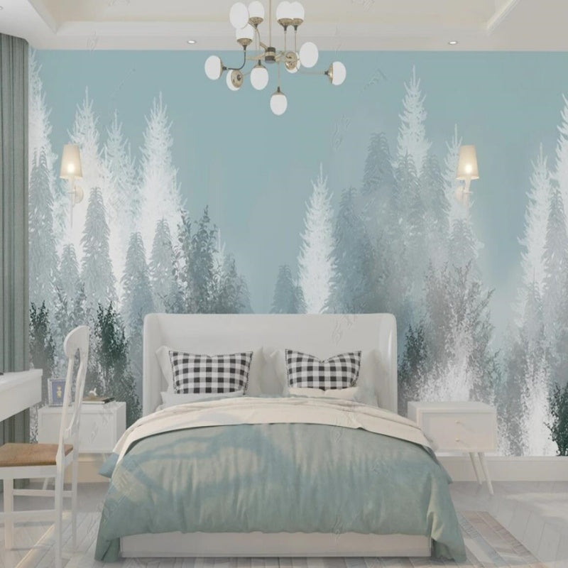 Pine Tree Forest Wallpaper Wall Mural Home Decor