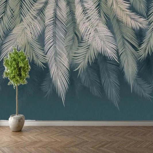 Modern Hanging Palm Leaves Wallpaper Wall Mural Wall Decor