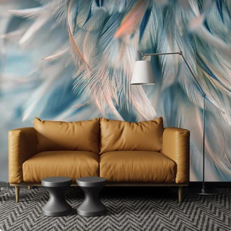 Modern Minimalist Nordic Feathers Living Room Bedroom Wallpaper Wall Mural