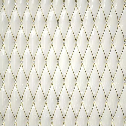 European Style Luxury 3D Stereo Gold Crystal Rhombus Splice Wallpaper Wall Mural