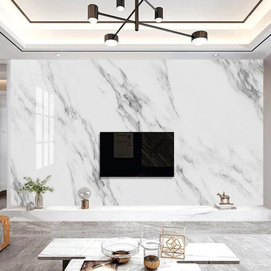 Abstract Jazz White Marble Wallpaper Wall Mural Home Decor