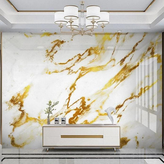 3D Golden Marble Wallpaper Modern Abstract Art Marble Wall Mural Wall Decor