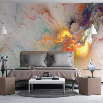 Creative Abstract Colorful Cloud Cloudy Wallpaper Wall Mural Wall Decor