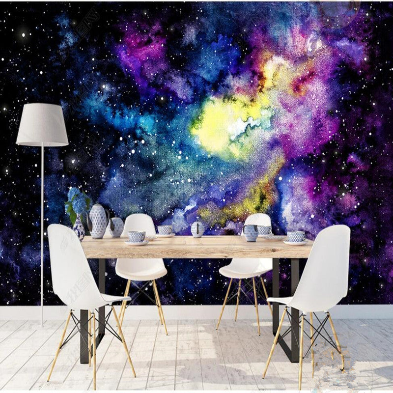 Original Contrasting Dynamic Gorgeous Universe Starry Sky Black Hole Background Wallpaper Wall Mural